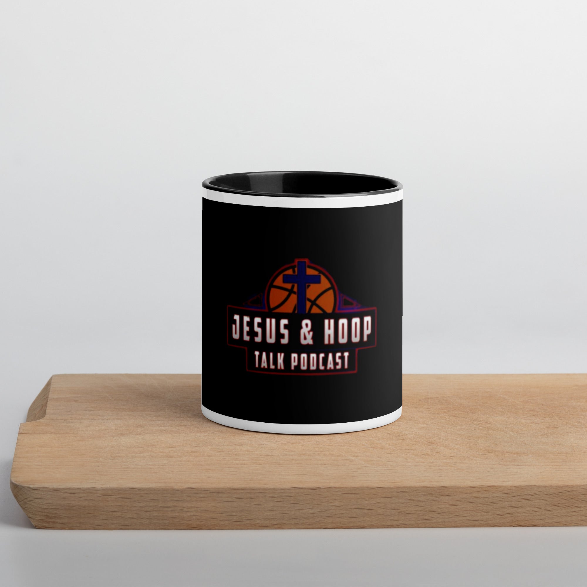 "Jesus & Hoop Talk" Mug with Color Inside