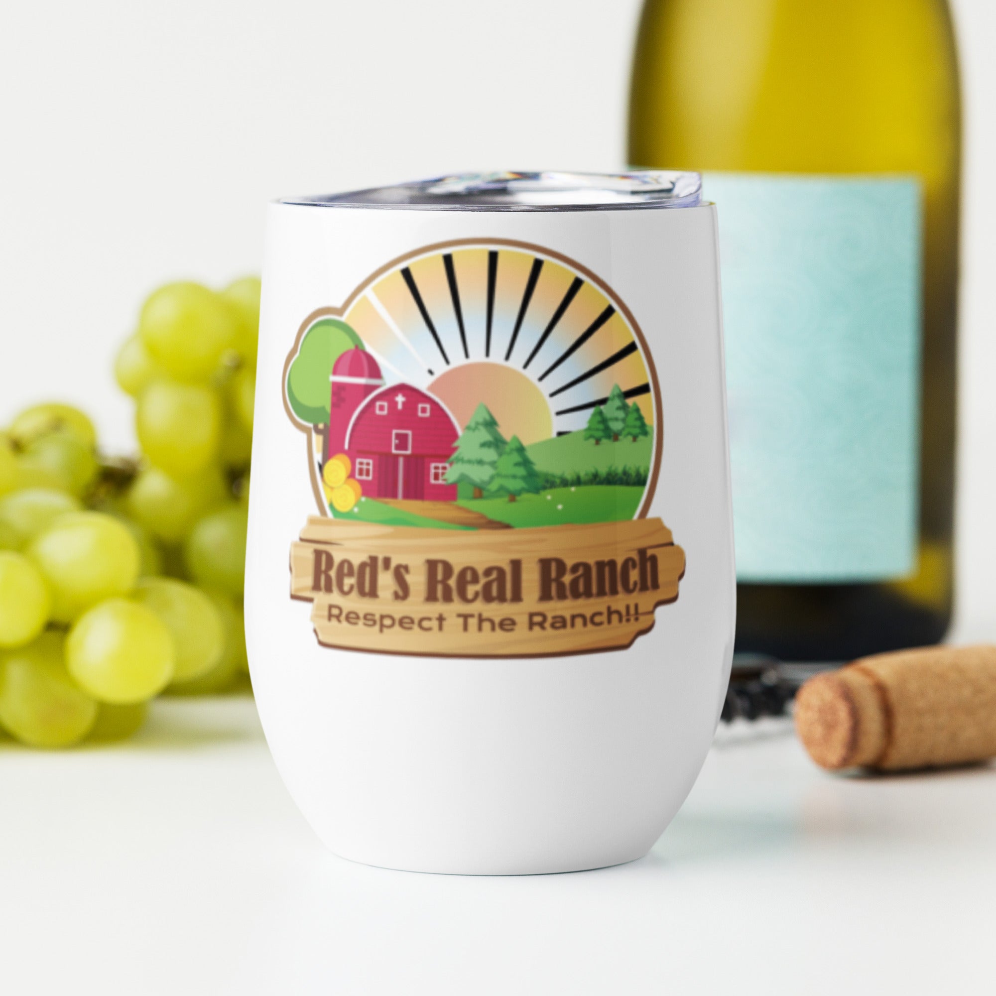 "Reds Real Ranch" Wine tumbler